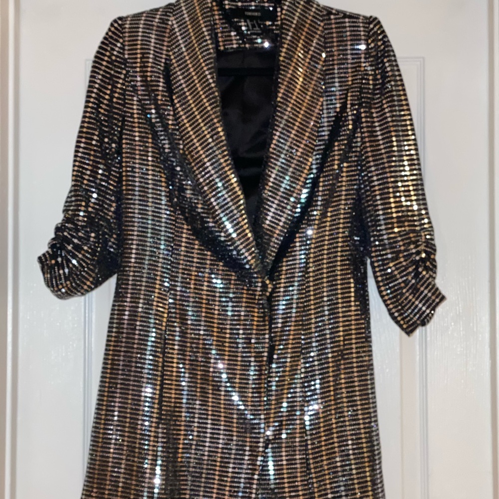 Oversized party sequined blazer/dress